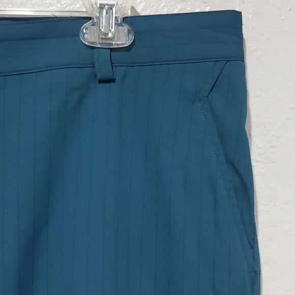 Nike Tour Performance Golf Pants in Teal Blue Pin Stripe Size 38x30 - Picture 5 of 15